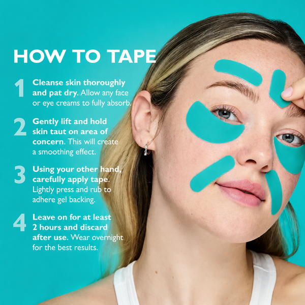 Face tape product and application